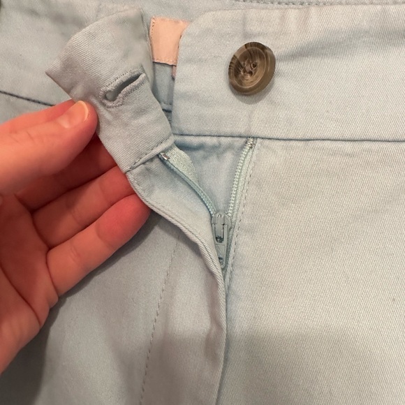 Loft Outlet Womens 16 Light Blue Mid Rose 6” Chino Shorts Cotton Twill - Picture 8 of 14